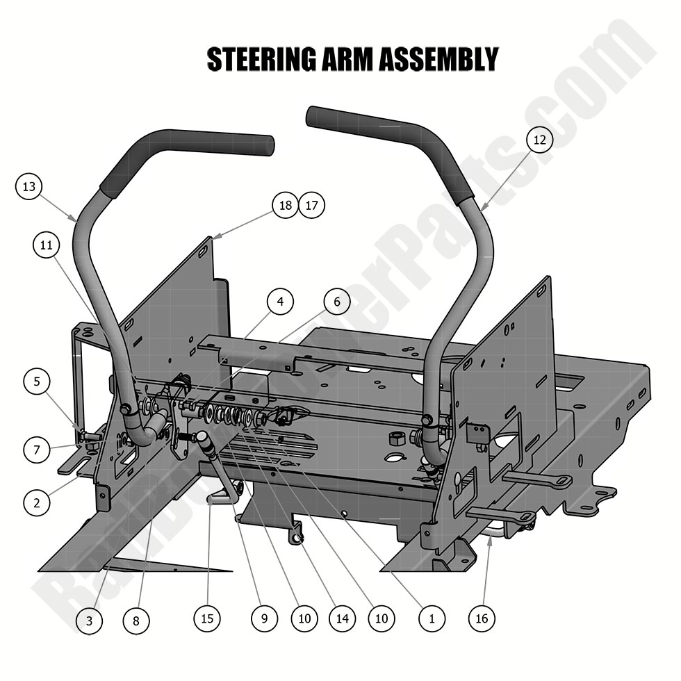 2019 MZ & MZ Magnum - Steering Arm Assembly